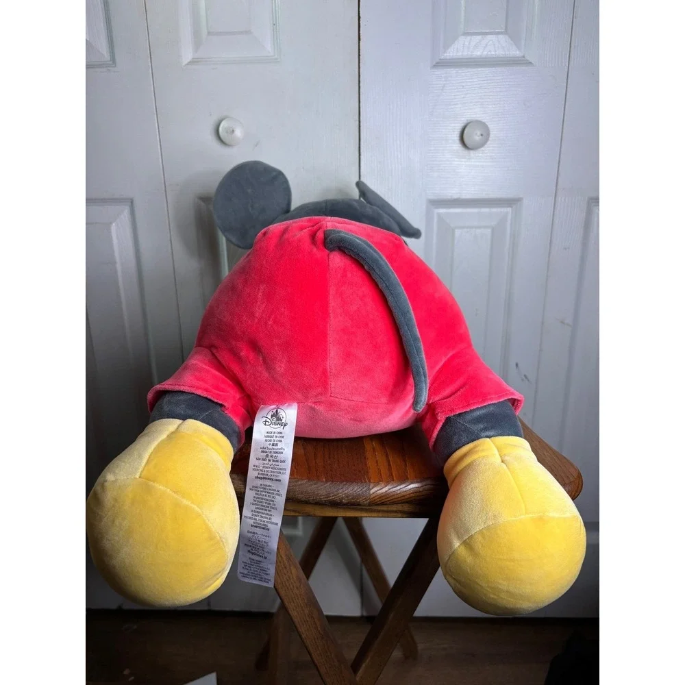 Disney‎ Mickey Mouse Gray Plush Pillow Pal Sleeping Stuffed Animal Toy